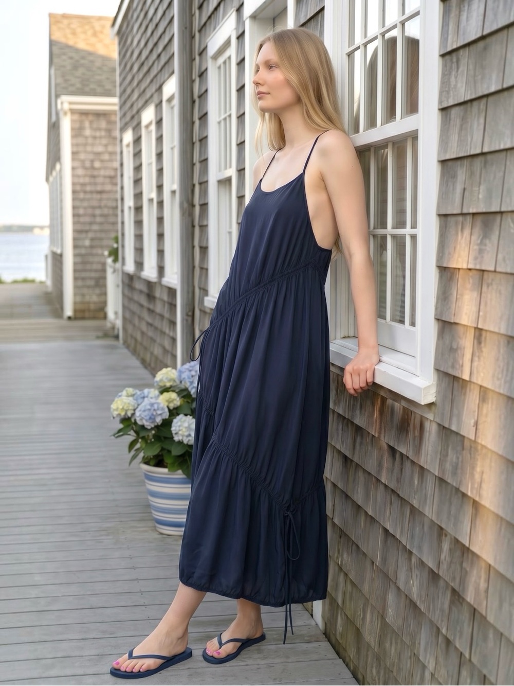 Urban Outfitters Iris Cinched Midi Dress